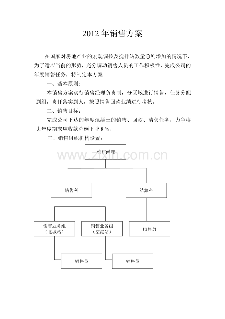 混凝土销售方案.doc_第1页