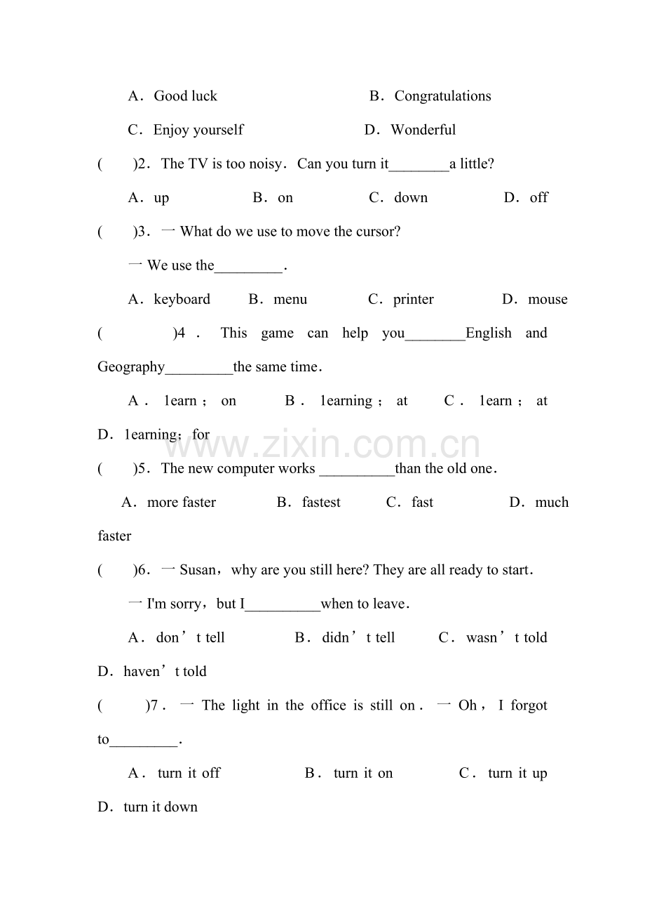 八年级英语下册单元知识点当堂检测题10.doc_第2页