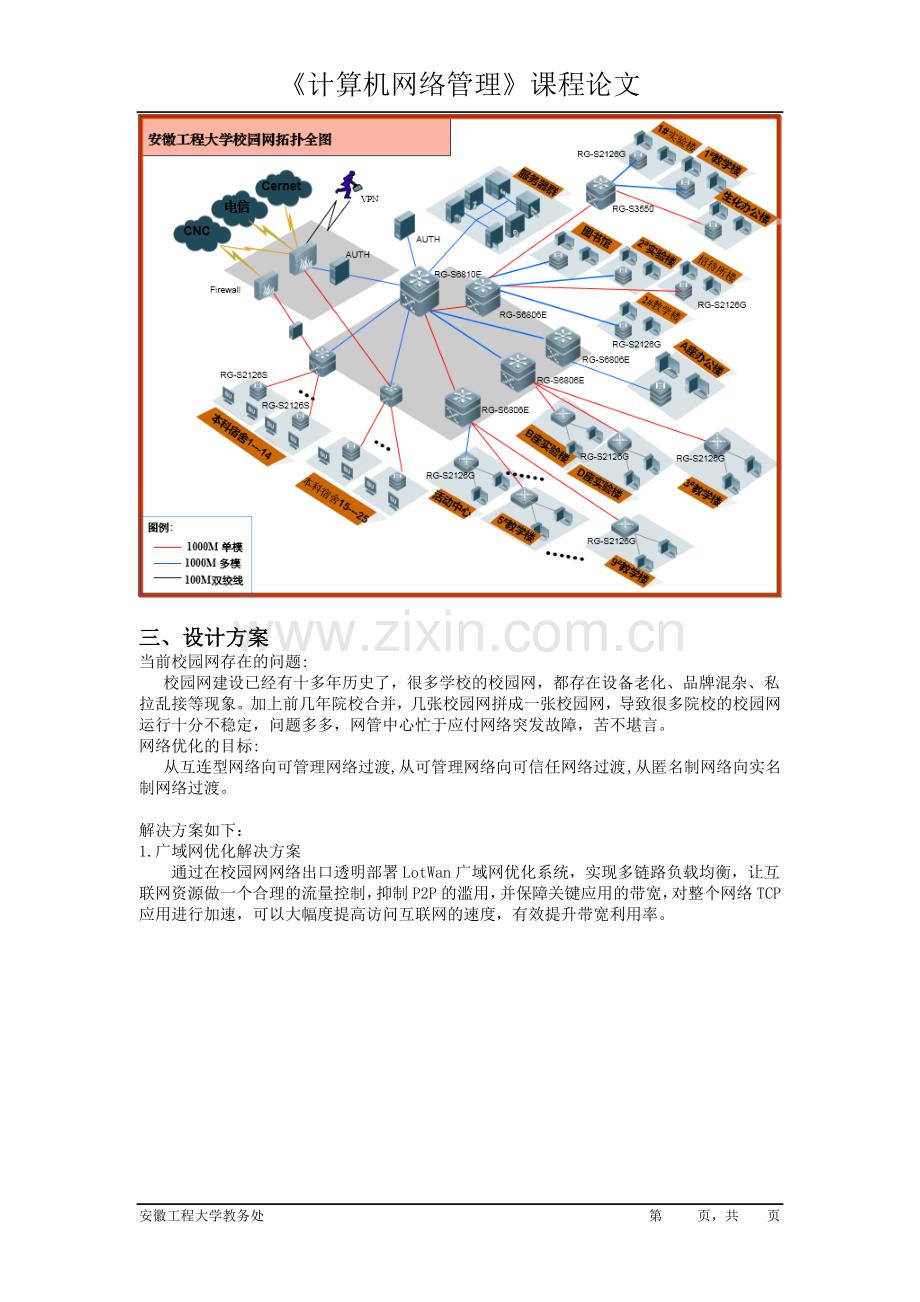 网络管理课程设计--大学学生宿舍网优化方案设计.doc_第3页