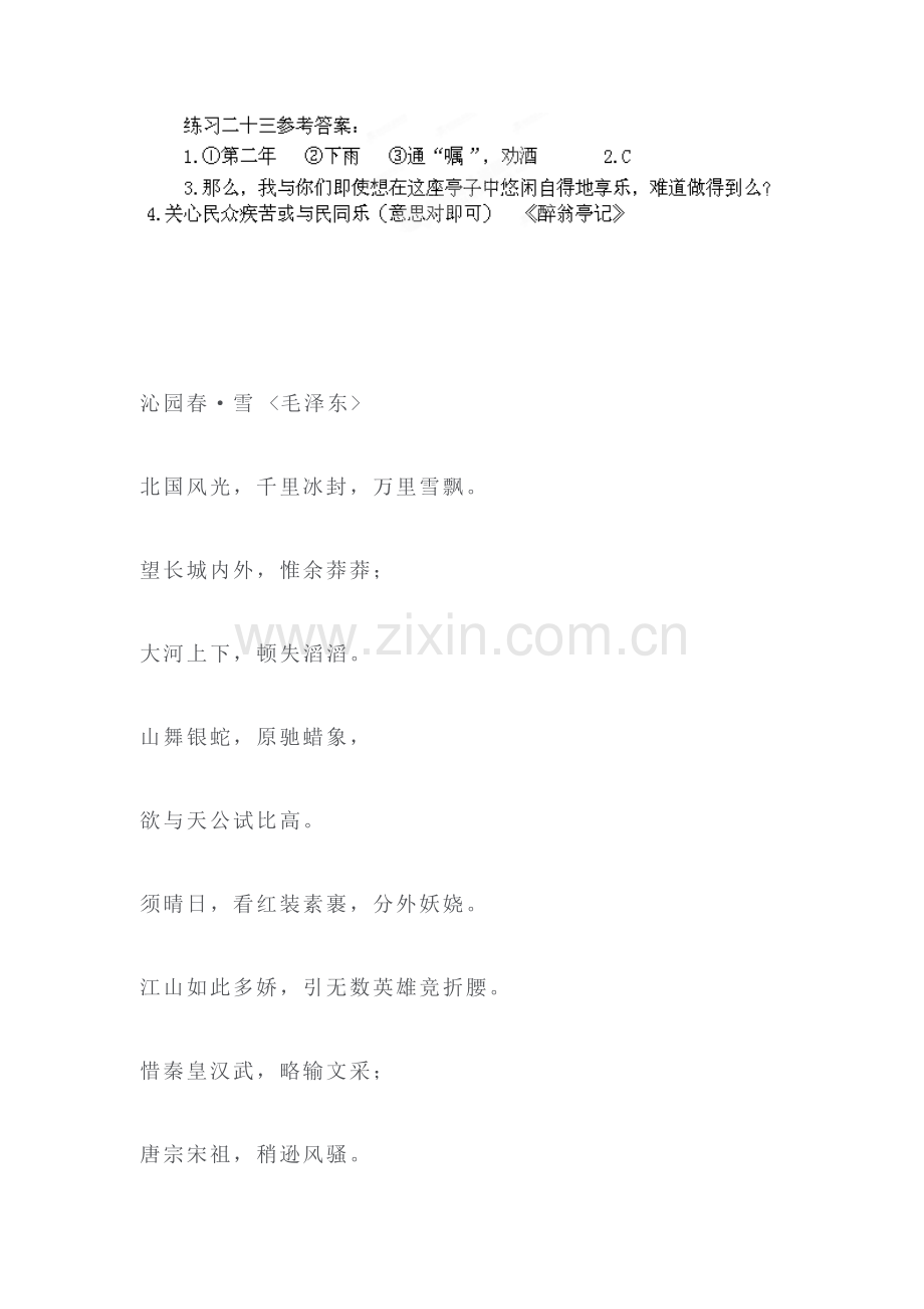 九年级语文下学期课时专项练习题11.doc_第3页