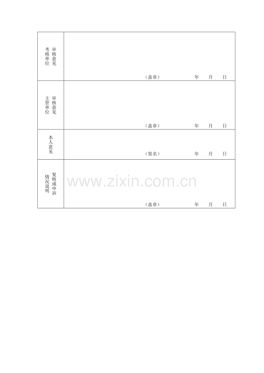 2014年度事业单位工作人员年度考核登记表..doc_第3页