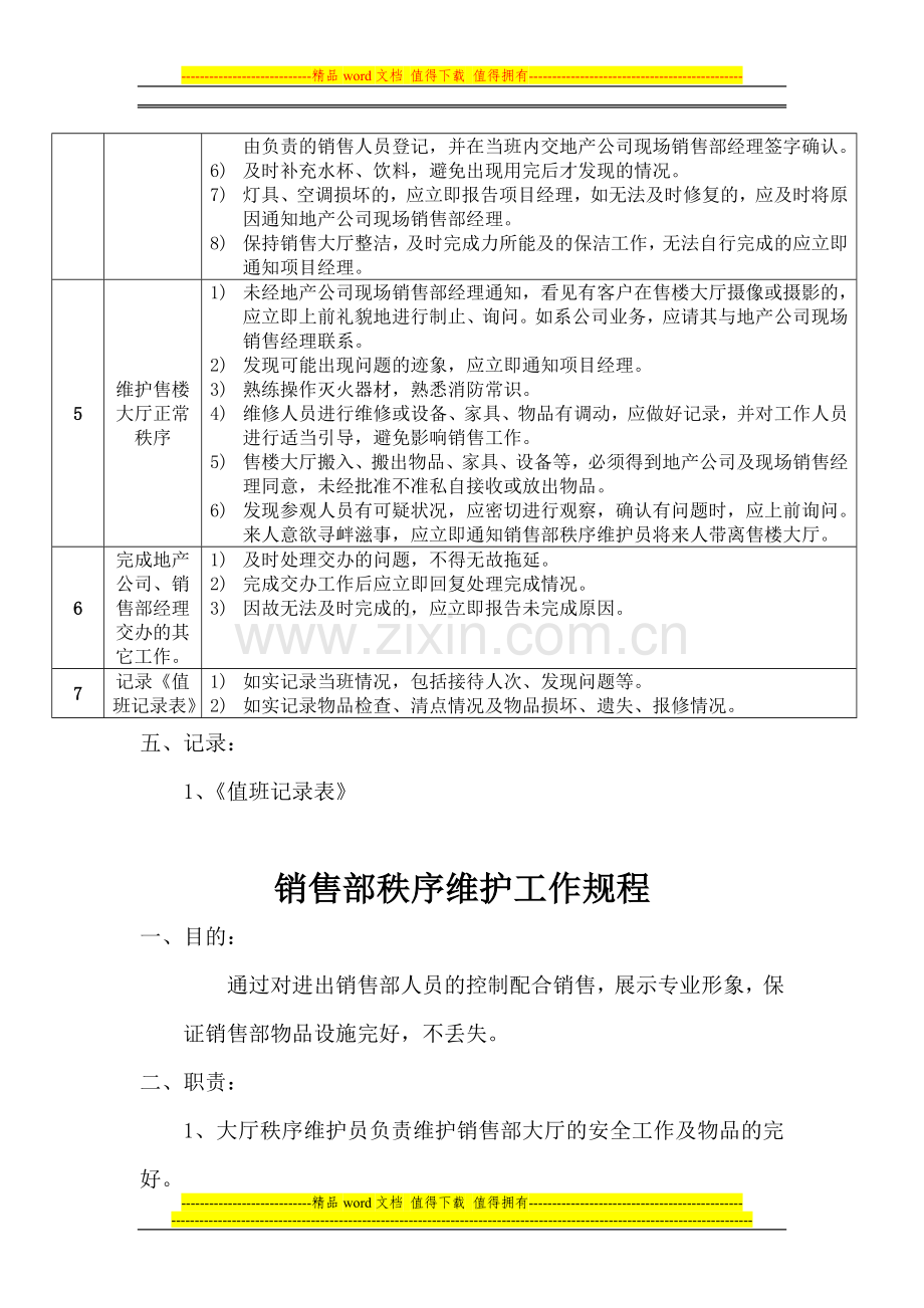 某售楼部物业岗位规程.doc_第2页