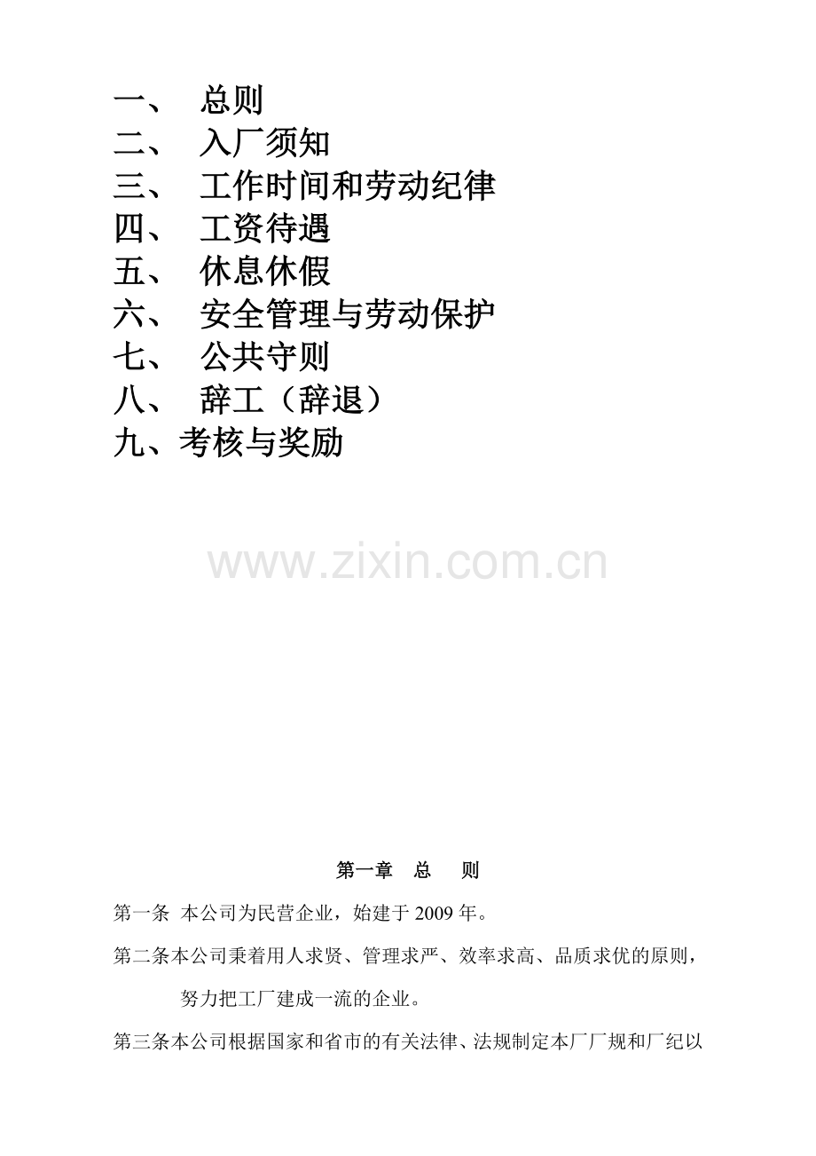 xx电器公司规章制度.doc_第2页