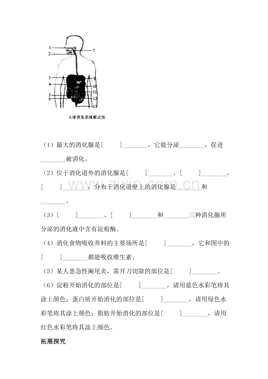 2016-2017学年七年级生物课后拓展训练题31.doc_第2页