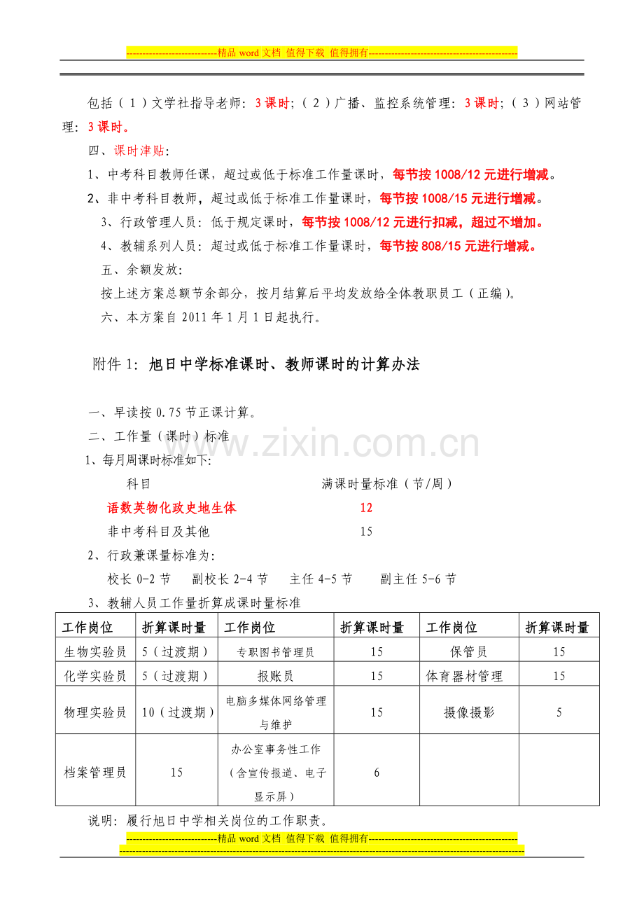 旭日中学绩效工资实施方案.doc_第2页