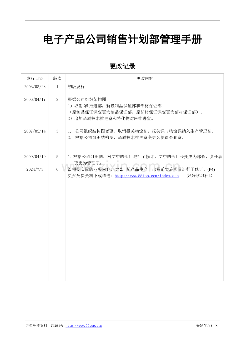 电子产品公司销售计划部管理手册.doc_第3页