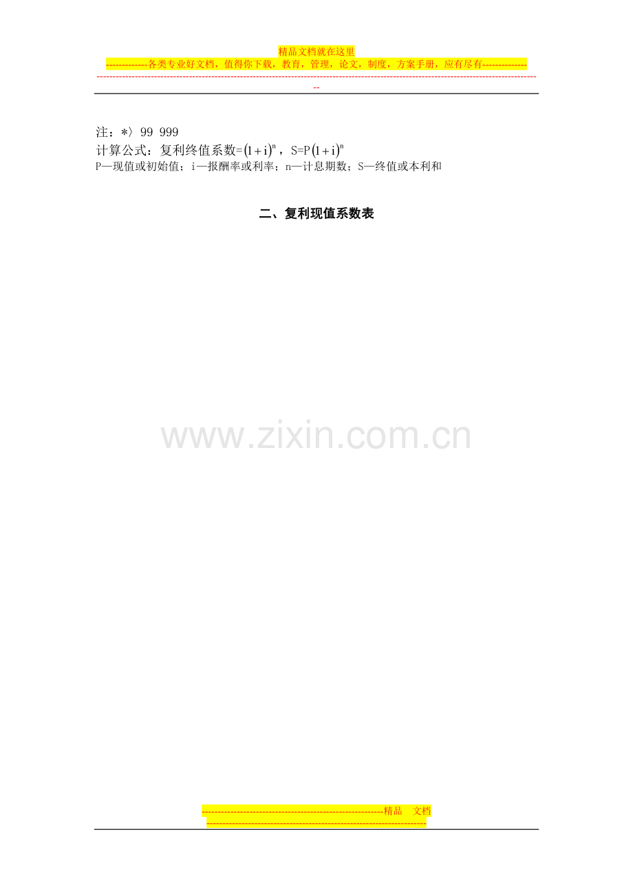 财务管理常用系数表.docx_第3页