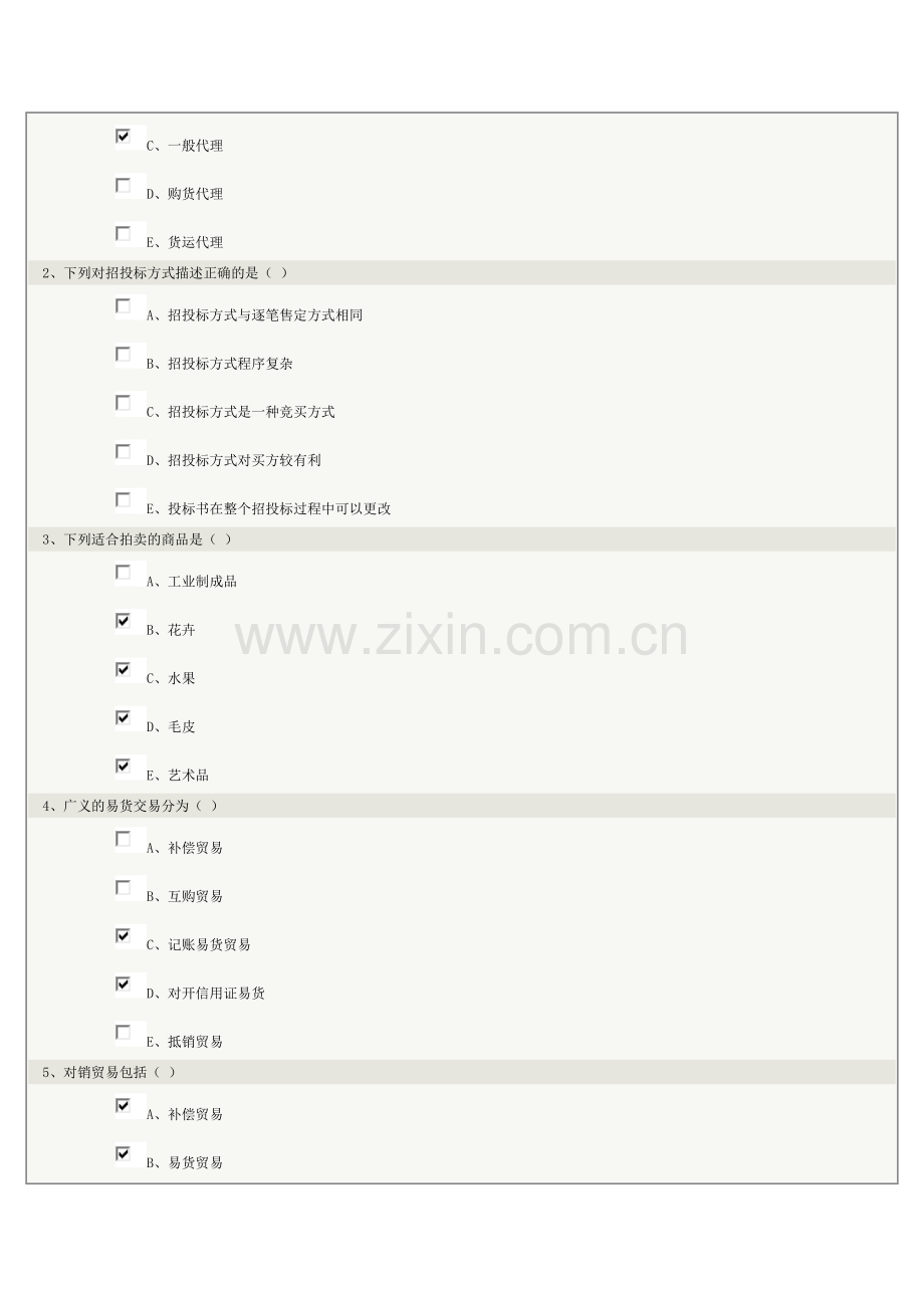 《国际贸易实务》第12章在线测试.doc_第2页