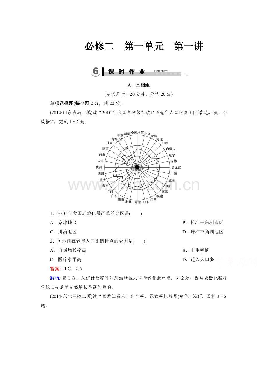 2015届高考地理第二轮必修2检测题28.doc_第1页