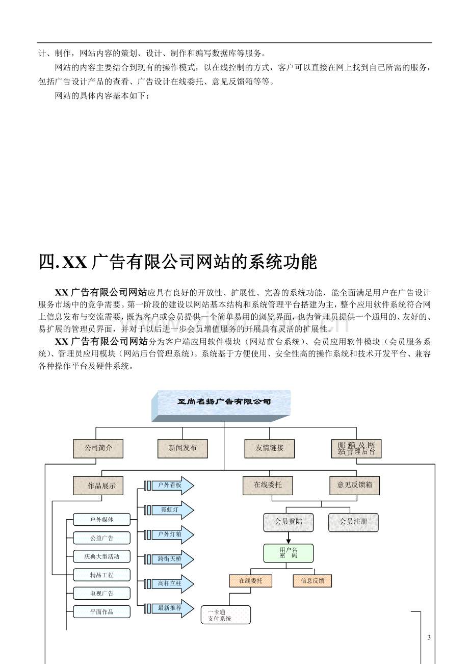 广告有限公司网站策划书.doc_第3页