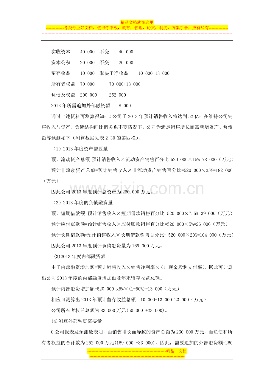 应试精华会计网校高级会计师考试《财务管理》：融资规划与企业增长管理.docx_第3页