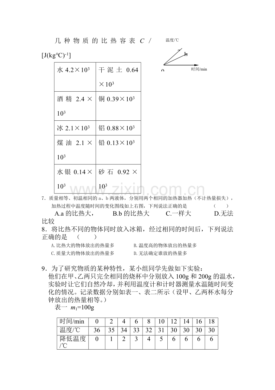 2015-2016学年七年级科学上册知识点检测4.doc_第2页