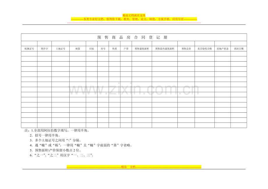 商品房购销合同销售-抵押登记备案送呈回执表.doc_第3页