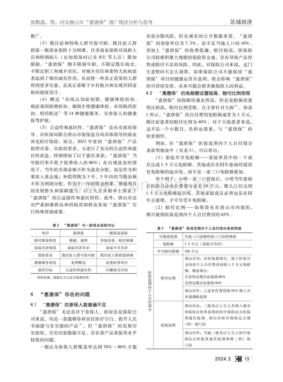 河北唐山市“惠唐保”推广现状分析与思考.pdf_第3页