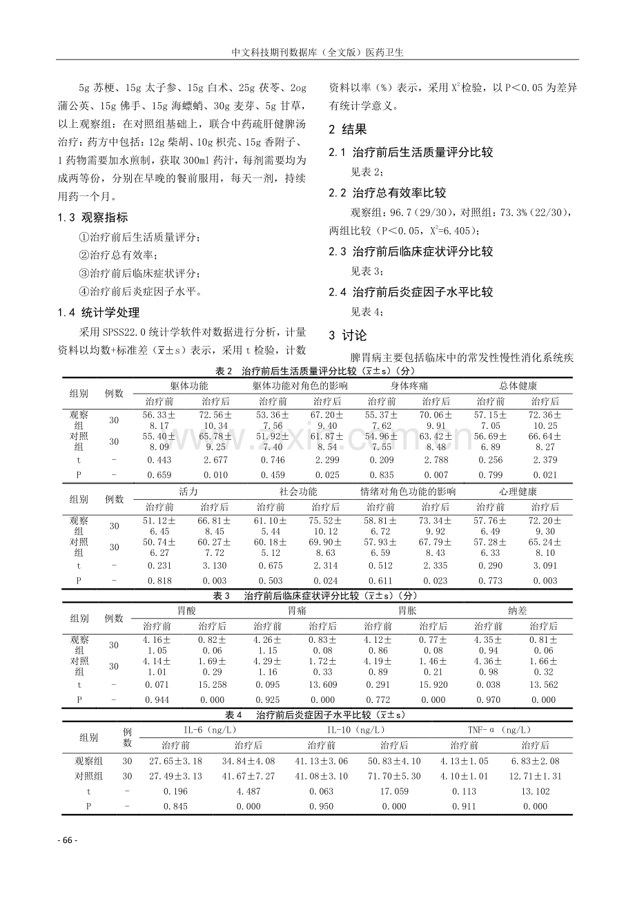 中药疏肝健脾汤治疗肝郁脾虚型脾胃病的临床价值分析.pdf_第2页