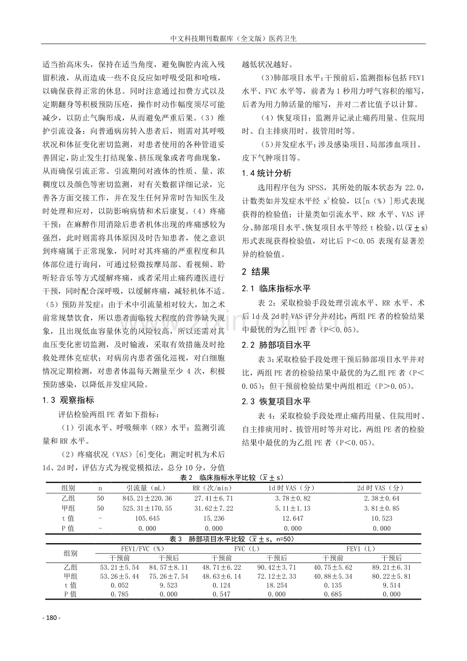 综合性护理干预应用于胸腔积液患者术后护理的效果.pdf_第2页