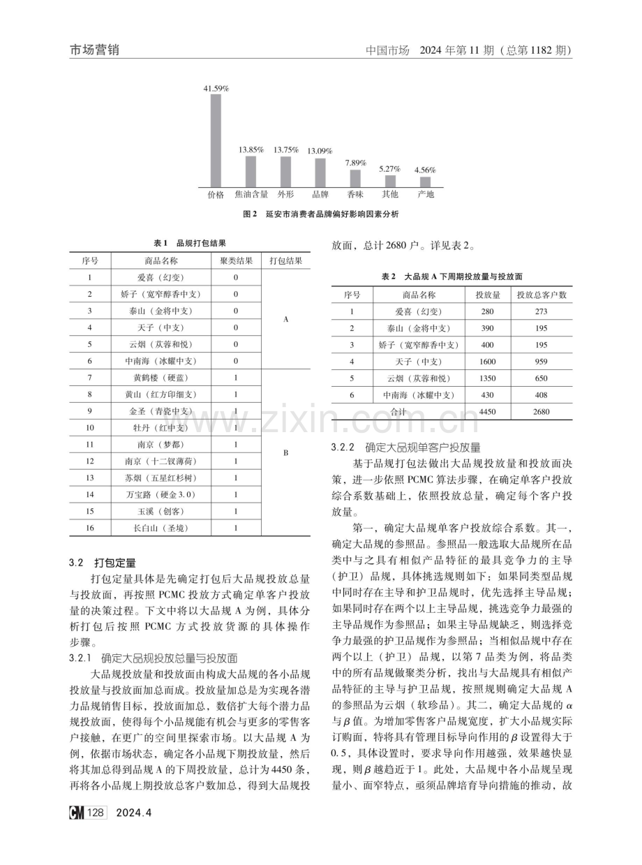 卷烟潜力品规货源投放方式策略组合研究.pdf_第3页