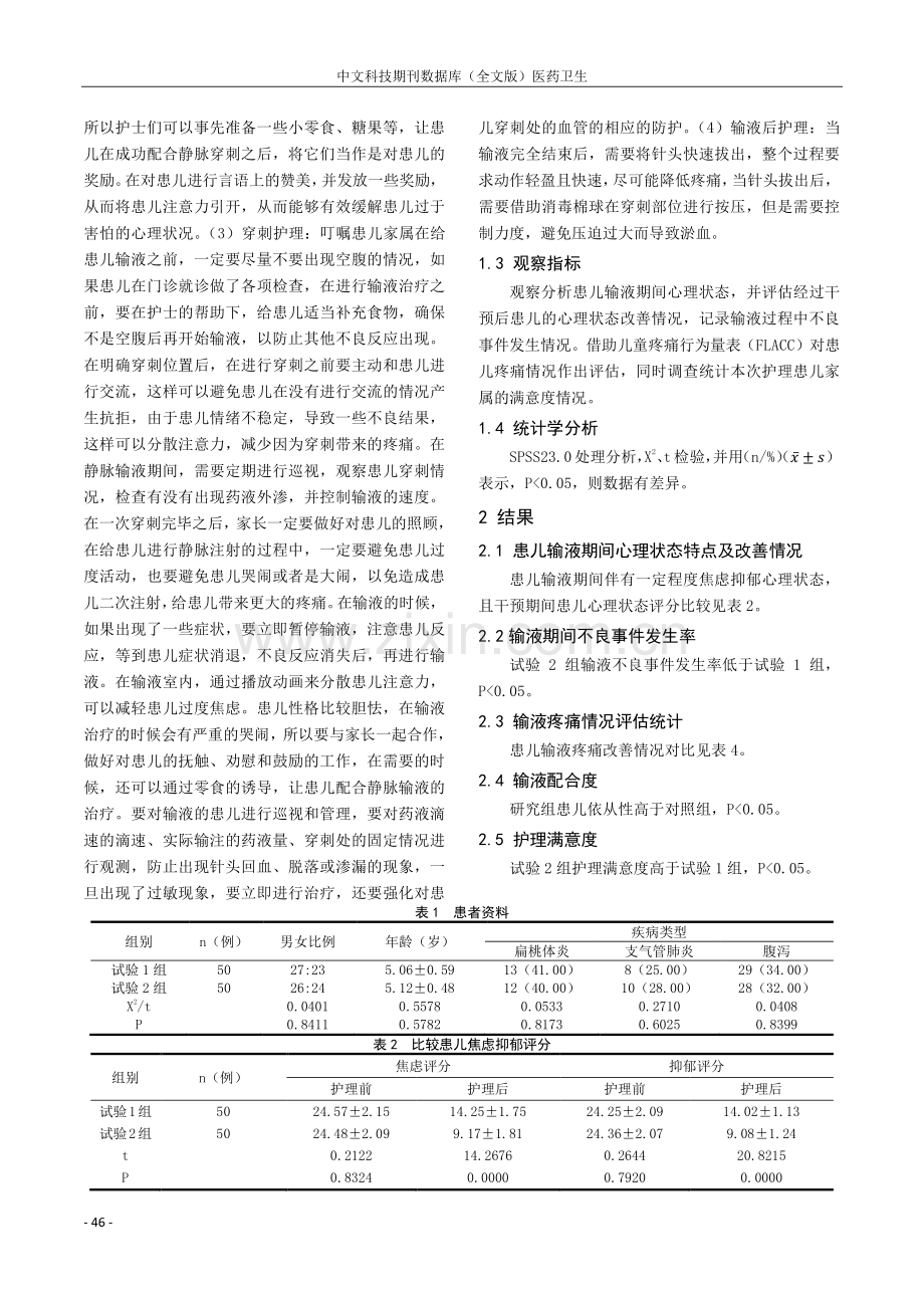 小儿静脉输液时的心理分析及临床护理干预.pdf_第2页