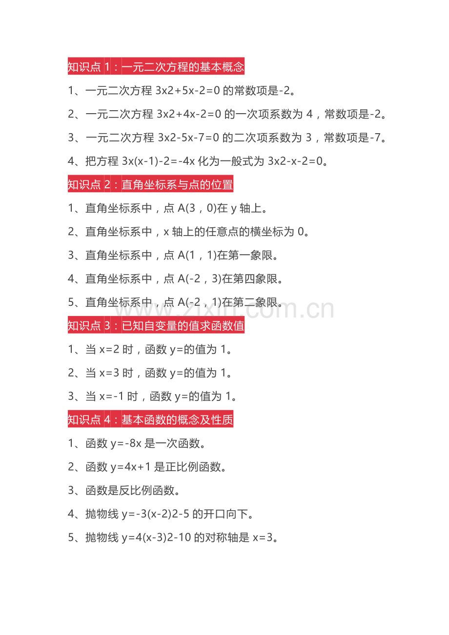 中考数学易考知识点.docx_第1页