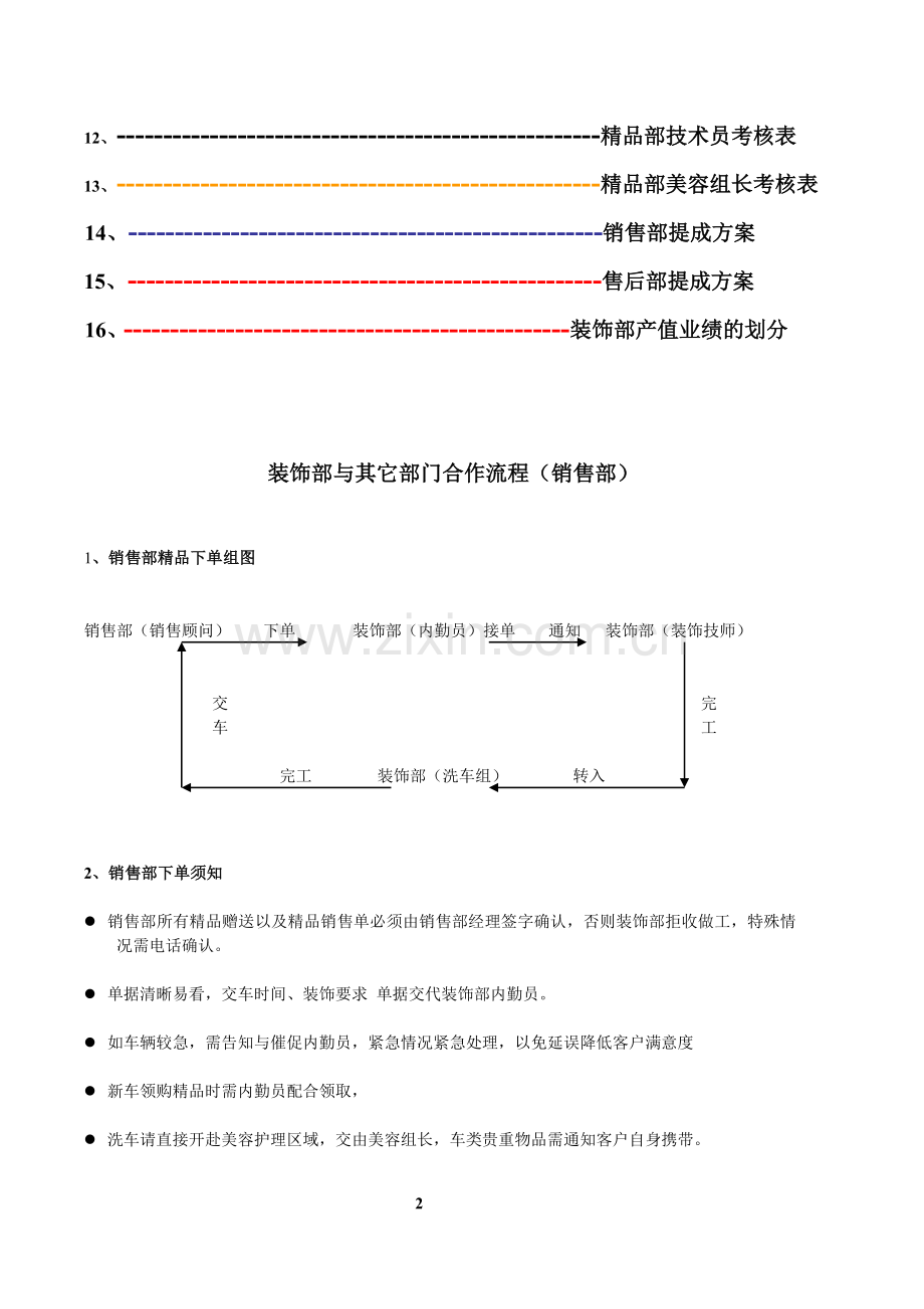 汽车公司装潢部门考核及提成方案.doc_第2页