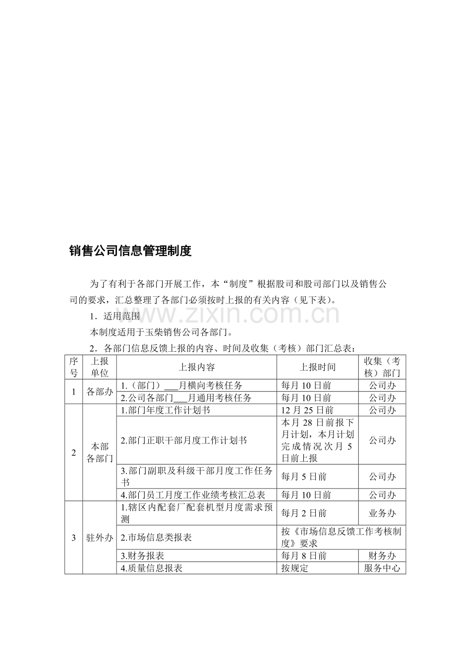 销售公司信息管理制度(修订版).doc_第1页