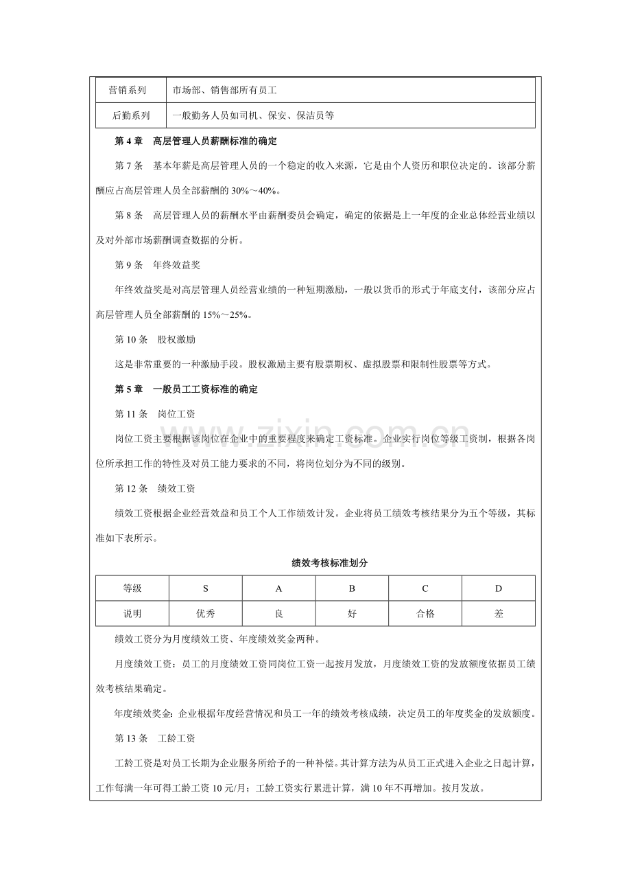 薪酬福利管理制度设计与表格大全.doc_第3页