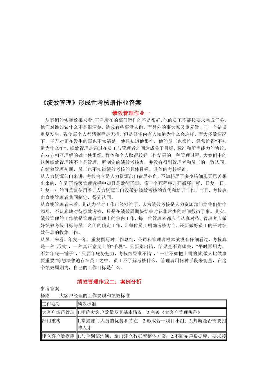 《绩效管理形成性考核册》答案..doc_第1页