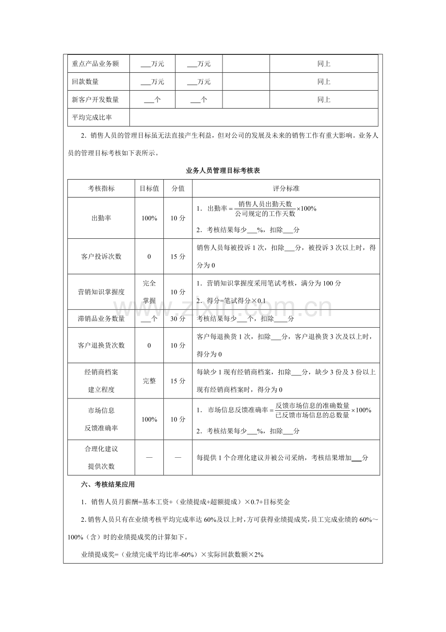 销售人员月度考核方案..doc_第2页