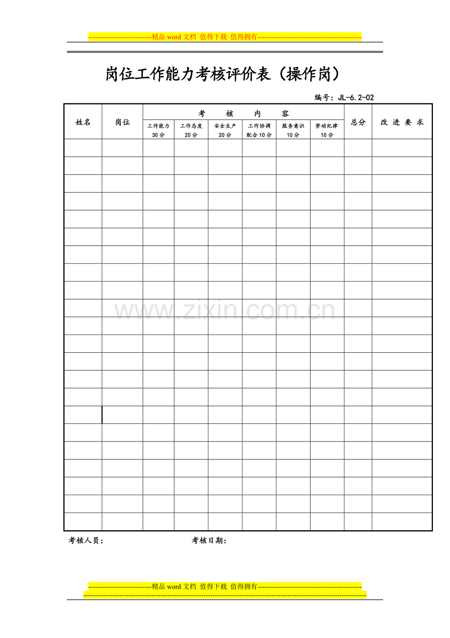 岗位工作能力考核评价表..doc_第3页