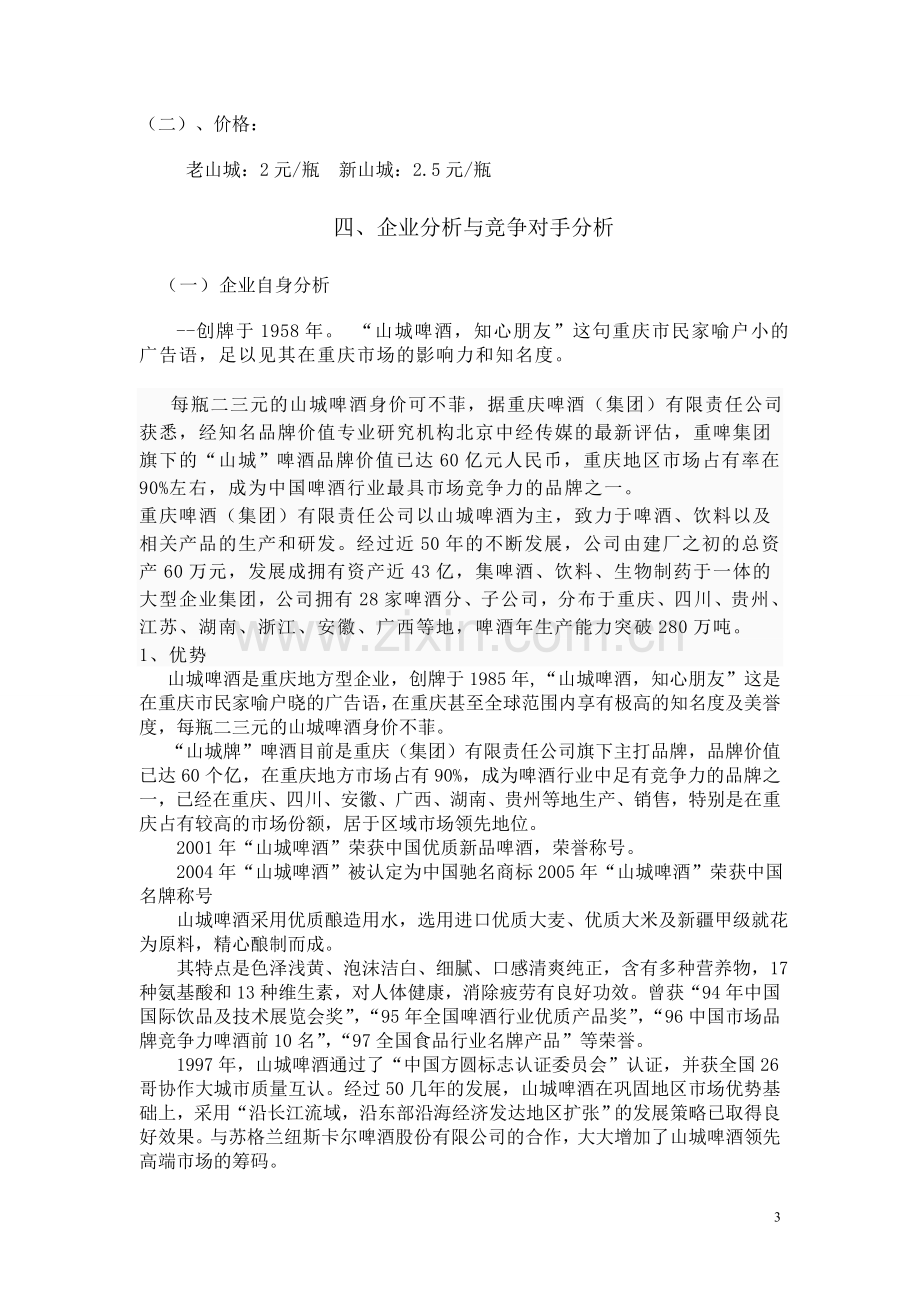 山城啤酒广告策划书.doc_第3页