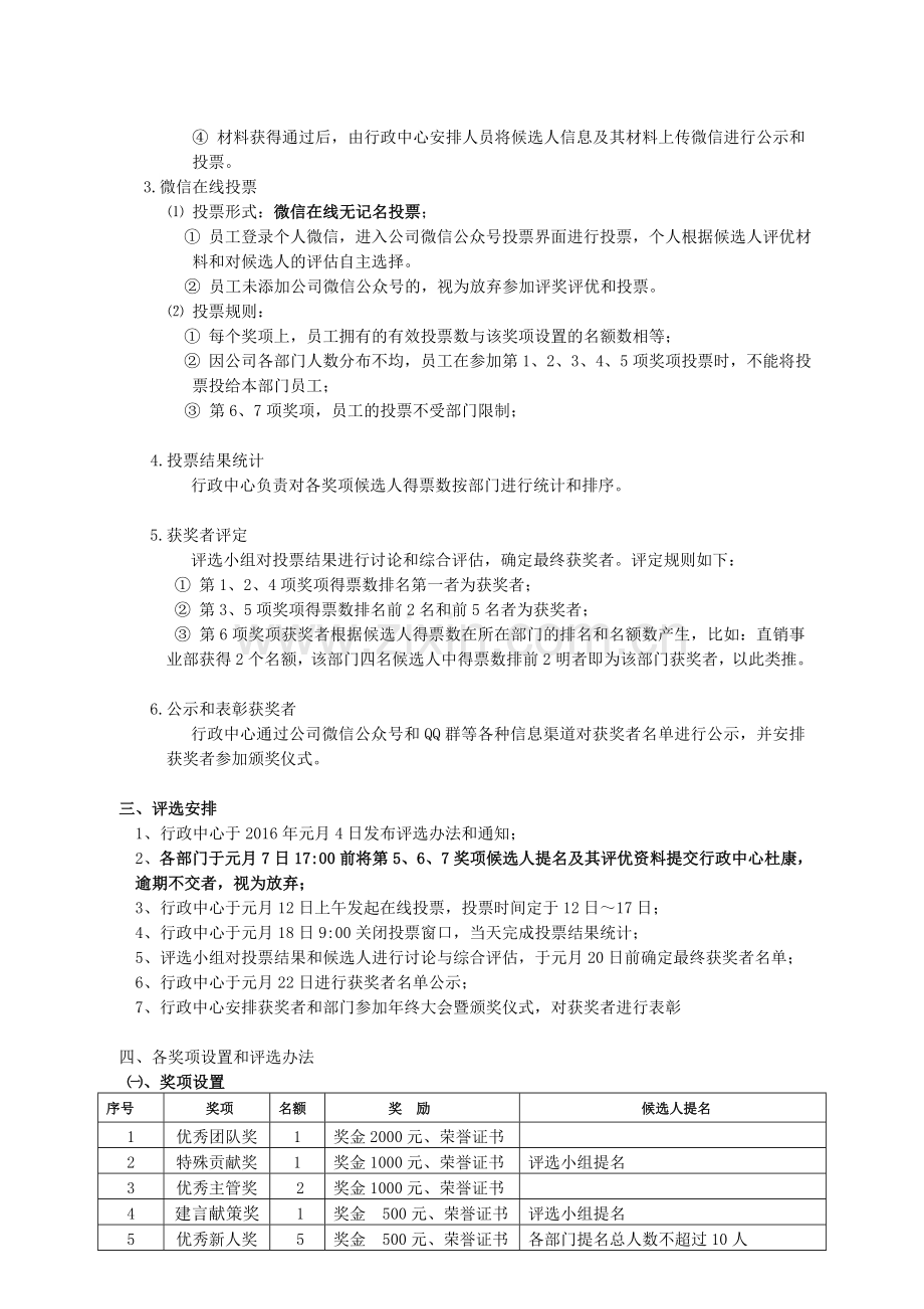 2015年度微信在线评选优秀员工评选办法.doc_第2页