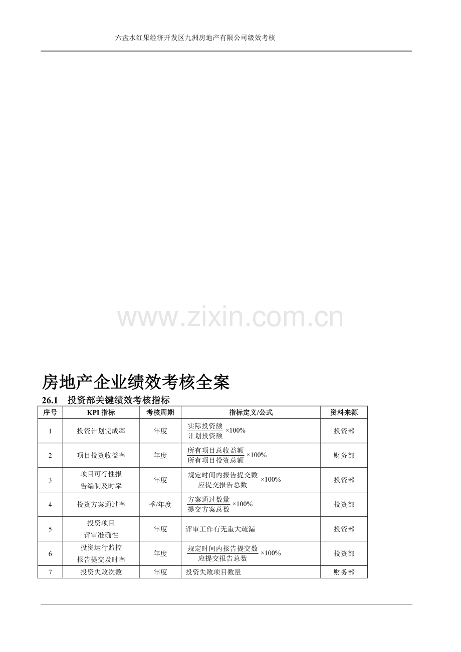 房地产企业绩效考核全案[1].doc_第1页