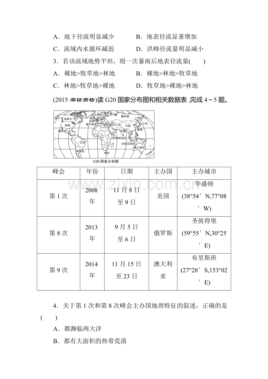 2016届高考地理第二轮复习模块综合检测1.doc_第2页