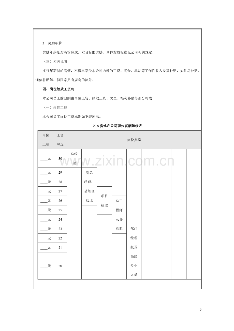 房地产企业薪酬体系设计方案.doc_第3页