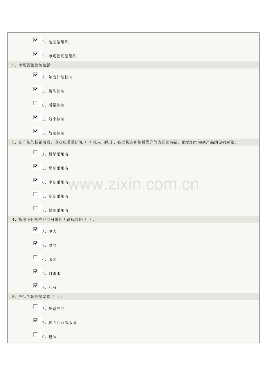 《市场营销学》第12章在线测试.docx_第2页