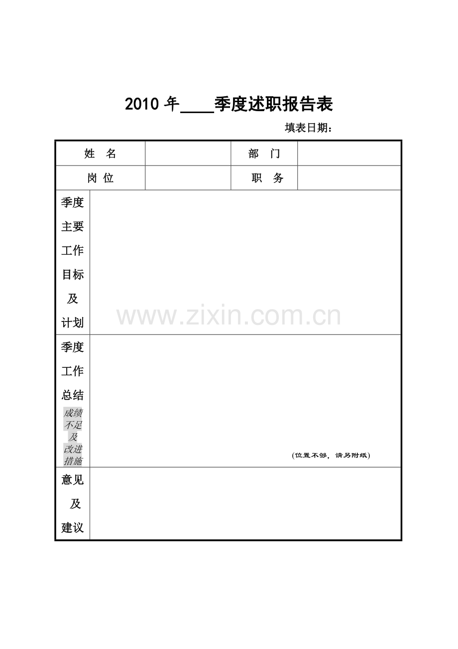 绩效考核表模板3表格-员工..doc_第2页