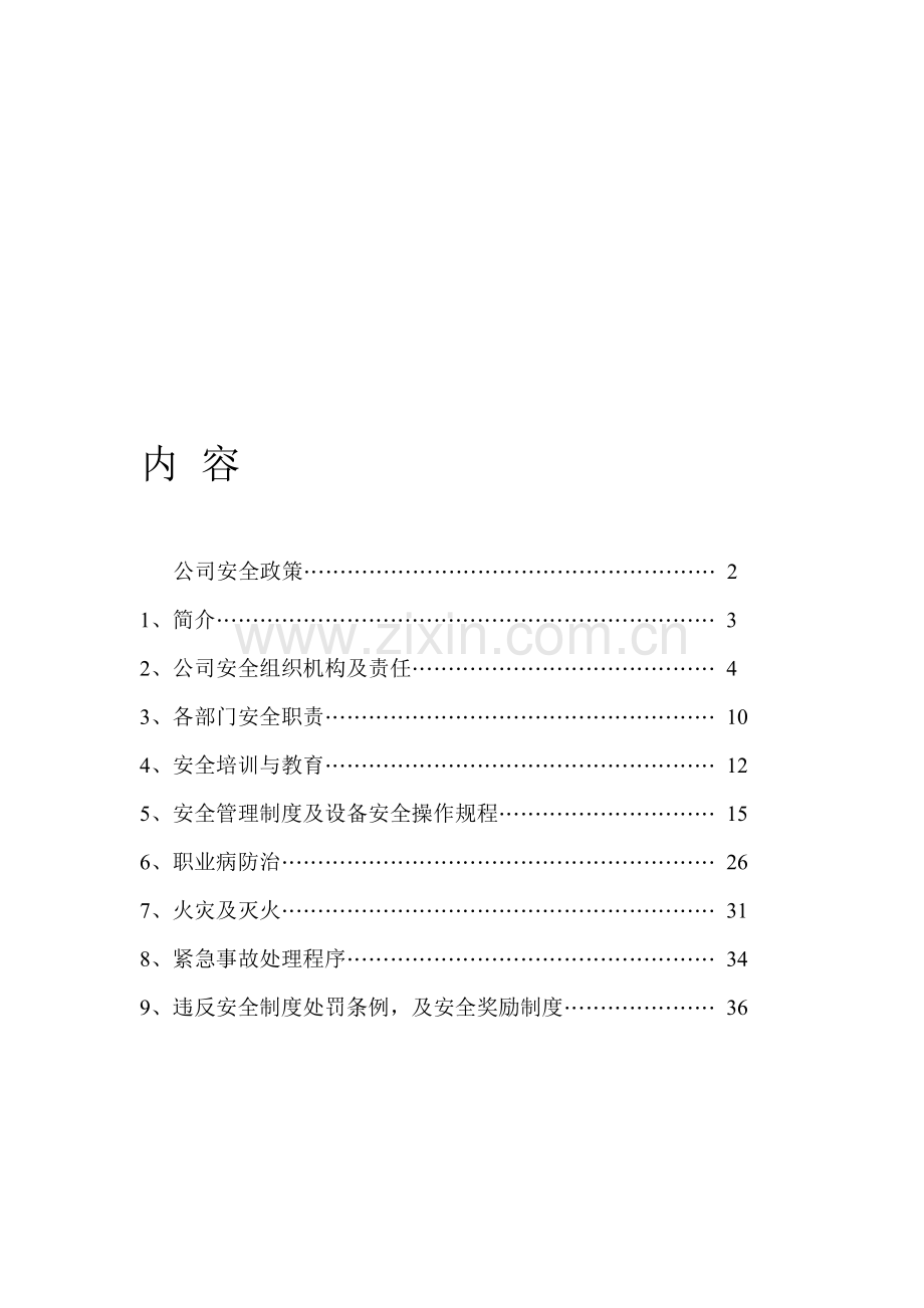 某公司安全手册(1).doc_第1页