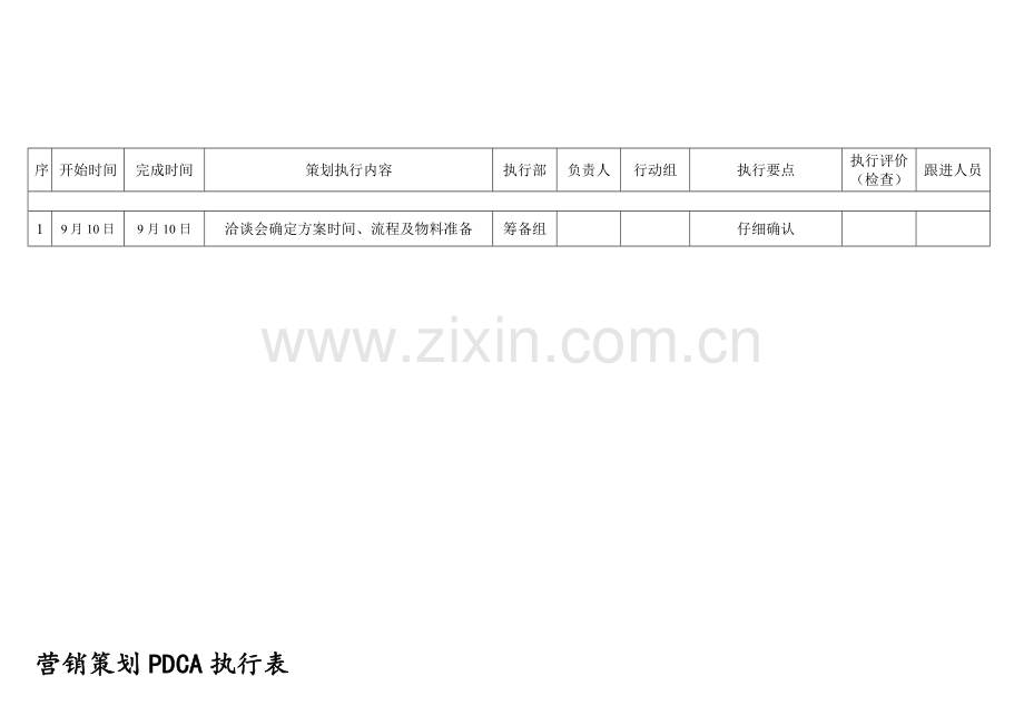 红酒品鉴会活动PDCA执行表.doc_第1页