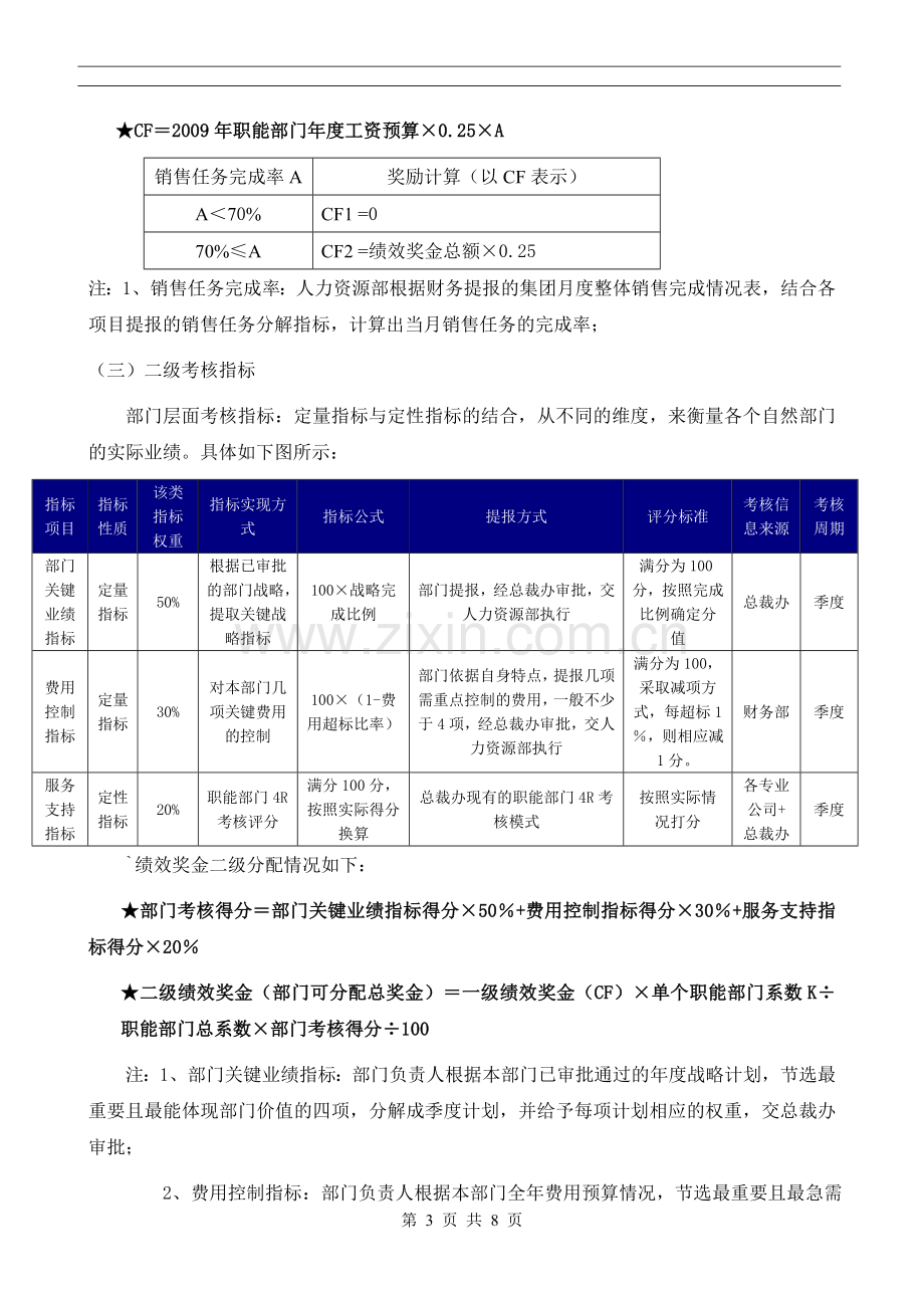 2012年职能部门绩效考核方案.doc_第3页