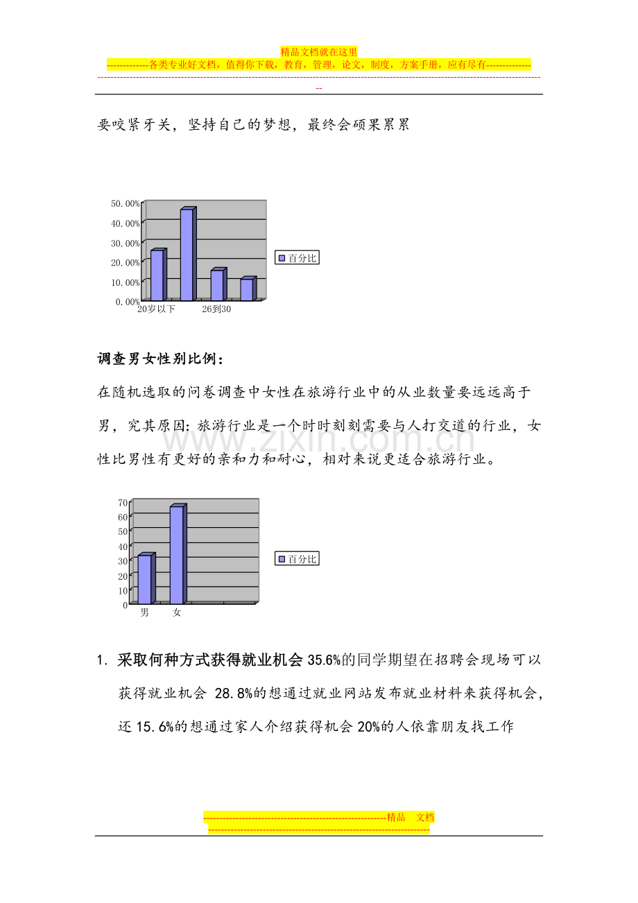 旅游管理专业就业意向调查数据..doc_第3页