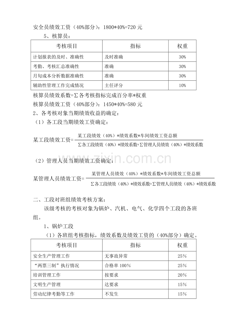 热电车间绩效考核考核方案.doc_第3页