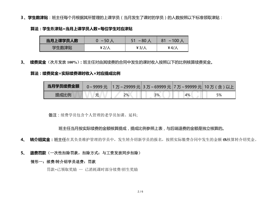 培训机构班主任薪酬与激励制度(2013版).doc_第2页