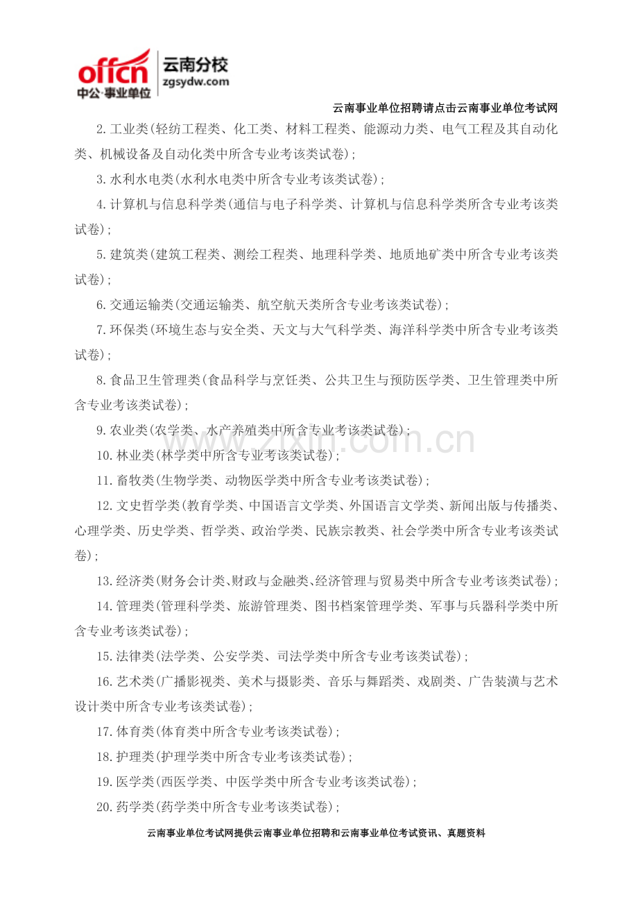 2016云南曲靖事业单位招聘考试笔试内容.doc_第2页