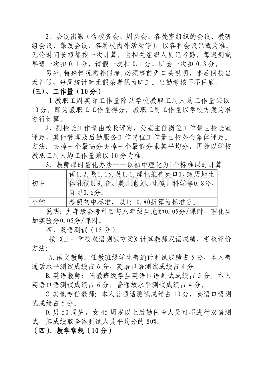 三一学校教师综合考核评价方案..doc_第3页