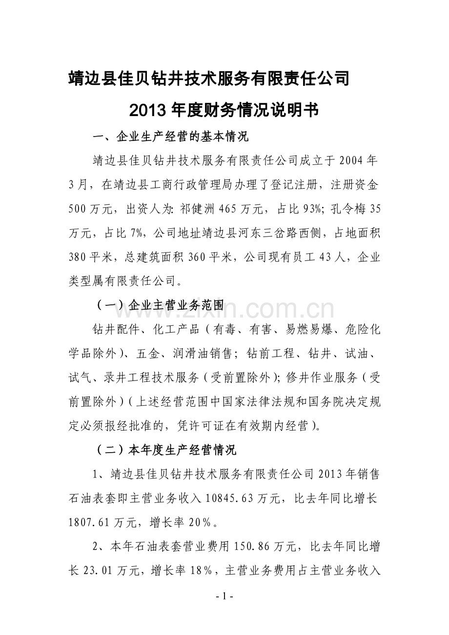 2013年度财务情况说明书.doc_第1页