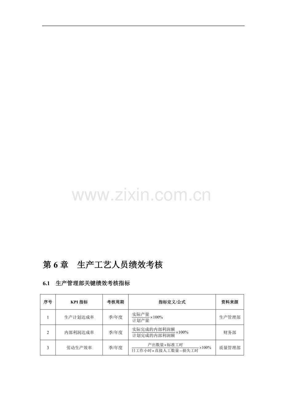 第6章--生产工艺人员绩效考核(DOC-6)..doc_第1页