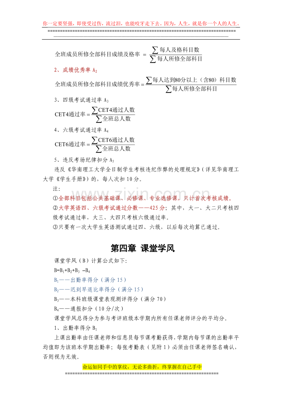 工商管理学院本科学生班级学风考评制度(意见稿)20110929.doc_第2页