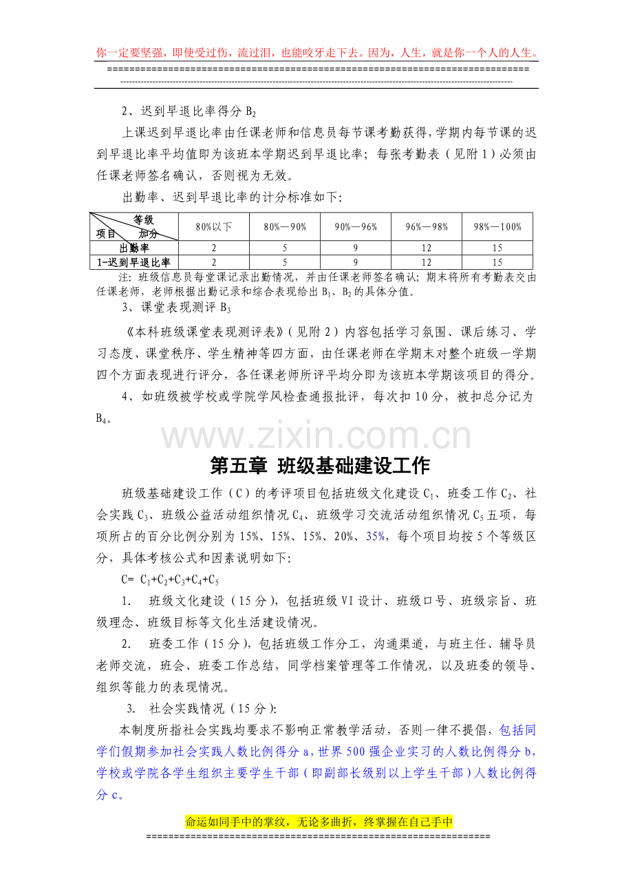 工商管理学院本科学生班级学风考评制度(意见稿)20110929.doc_第3页