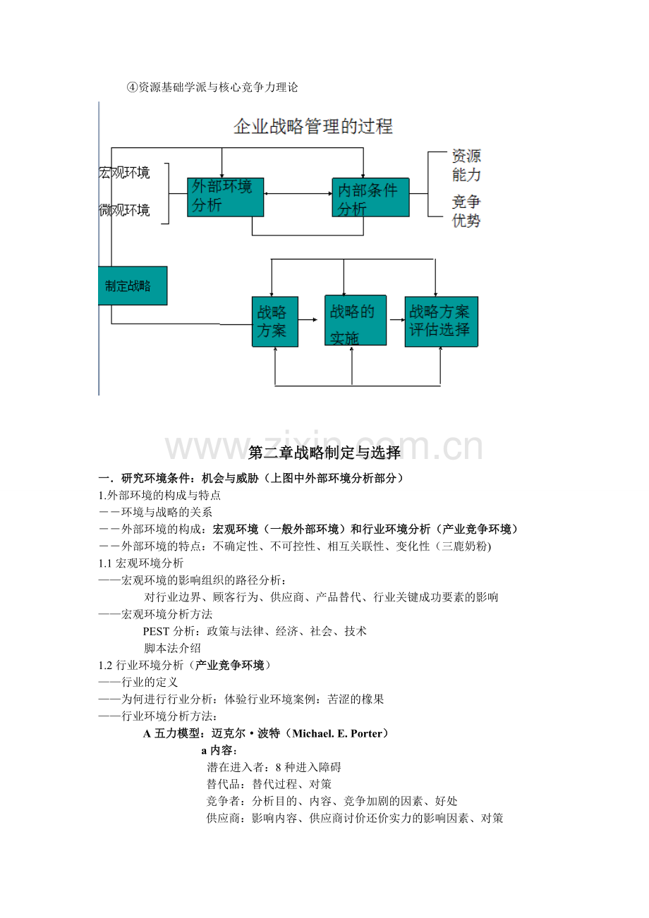 战略管理学知识结构总结.doc_第2页