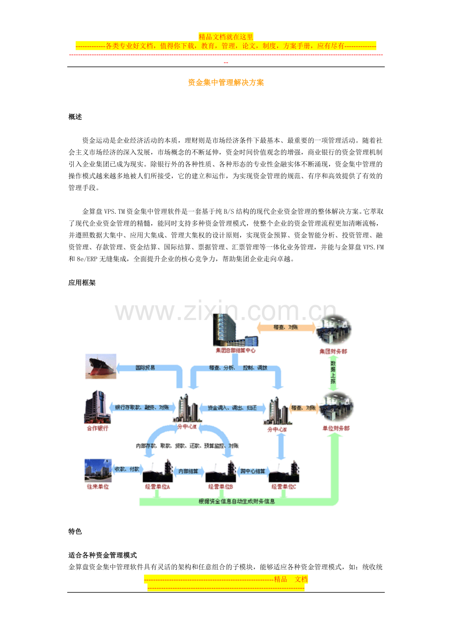 资金集中管理解决方案.doc_第1页